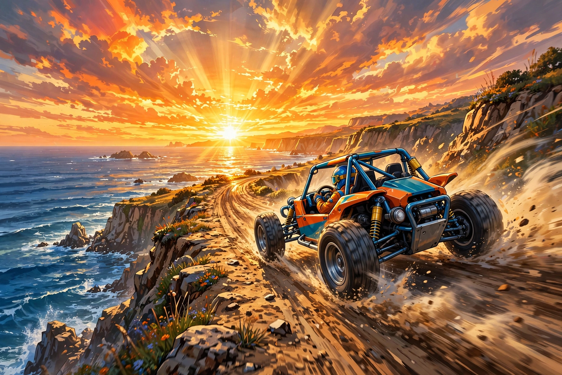 Beach Buggy Blitz power-up pickup gameplay