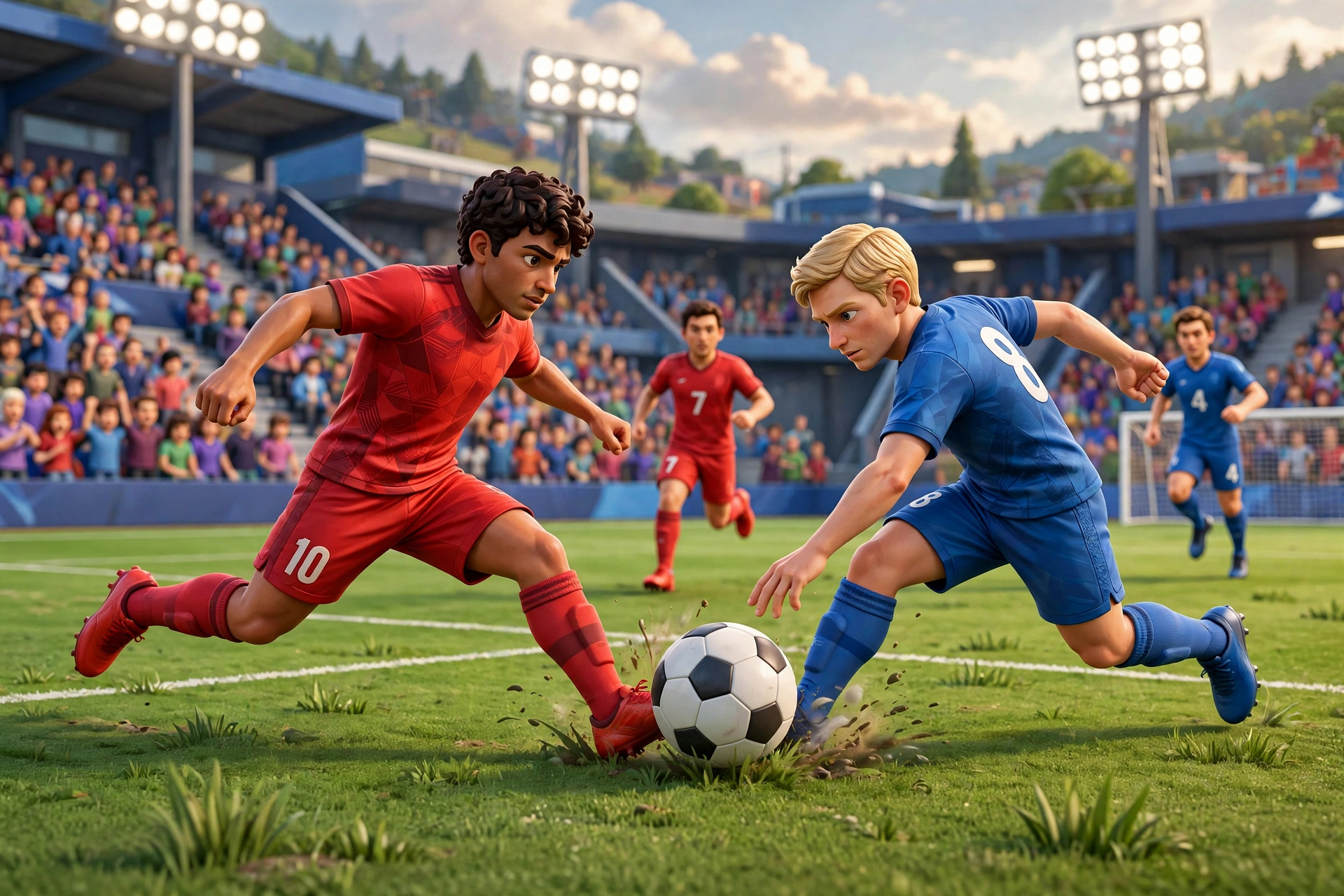 Dream League Soccer 2026 match gameplay screenshot