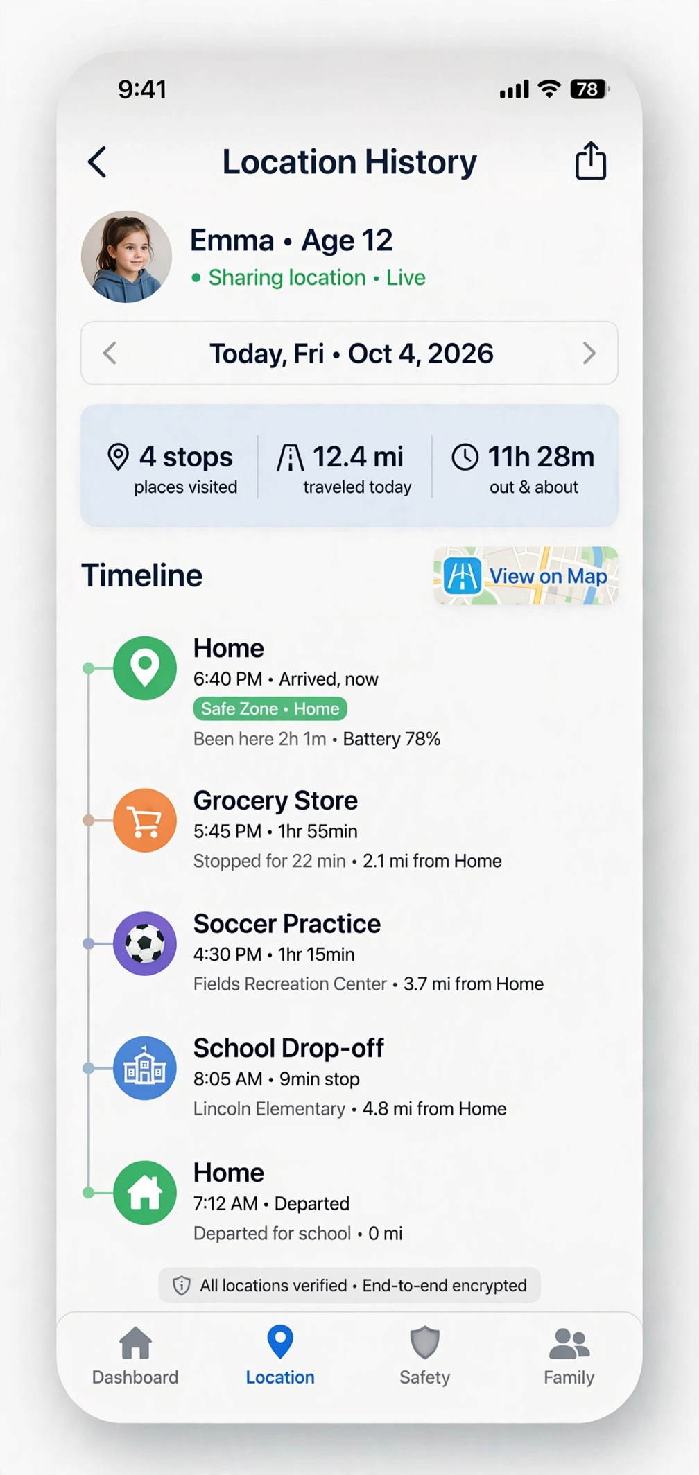 iSharing mod location history timeline
