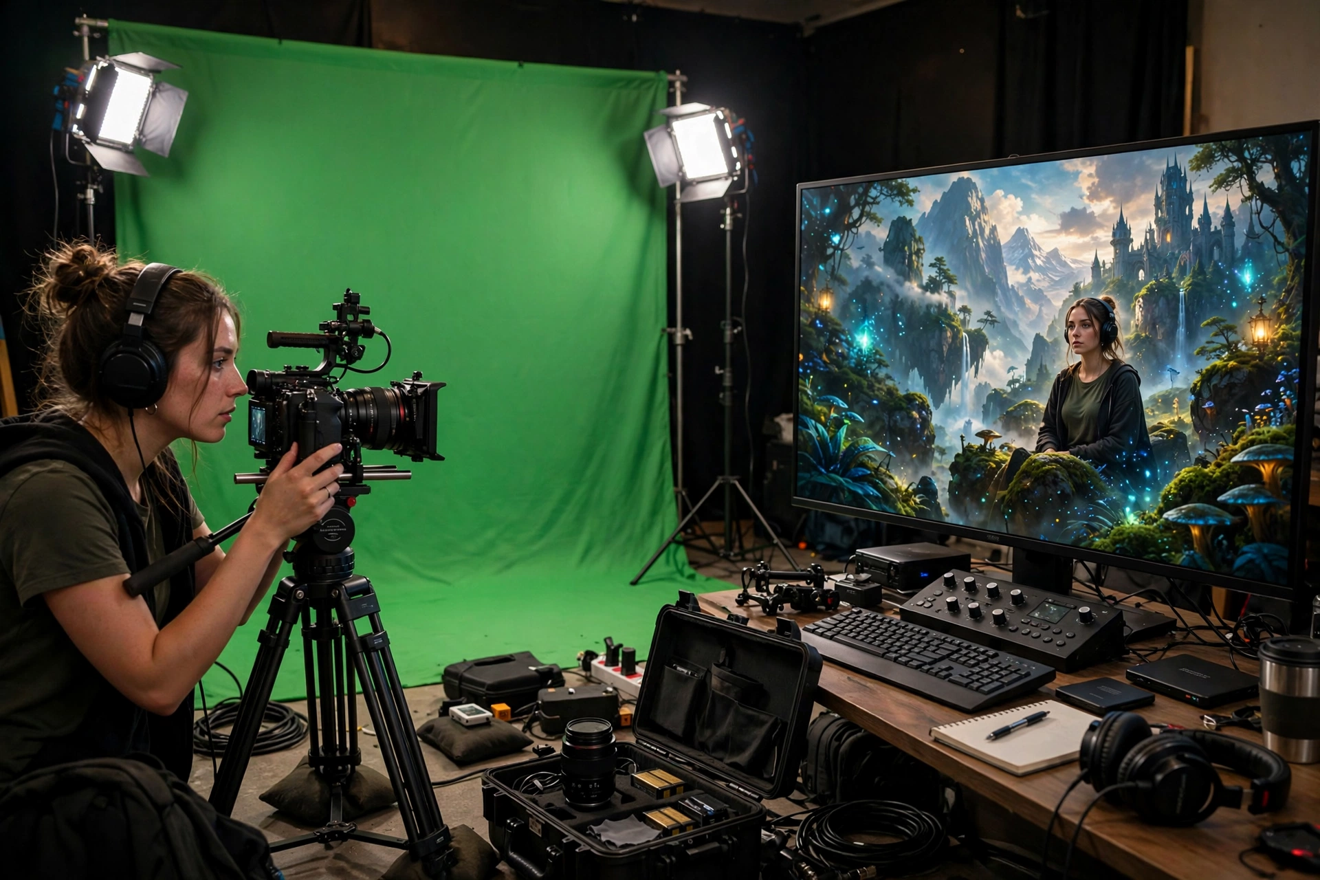 KineMaster chroma key green screen editing