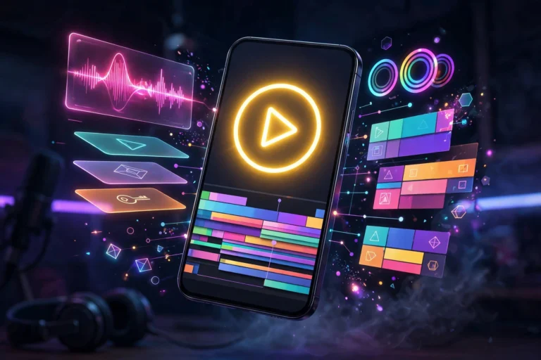 KineMaster MOD APK key art