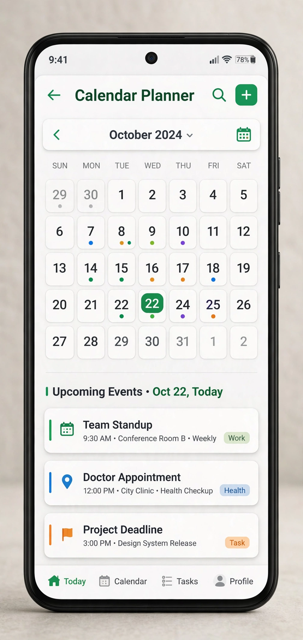 Calendar Planner home screen widgets