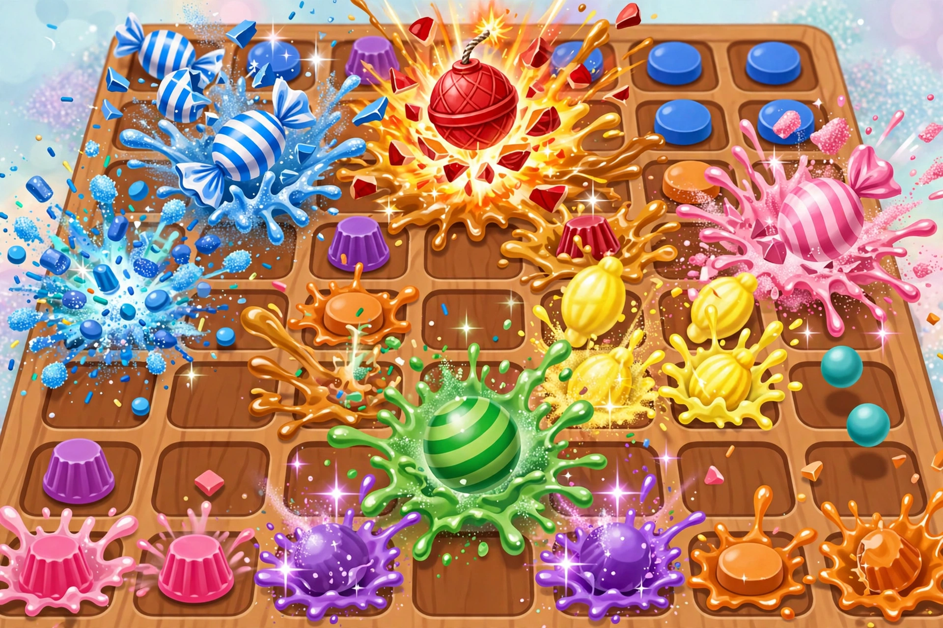Candy Crush Saga colorful candy match-3 puzzle board