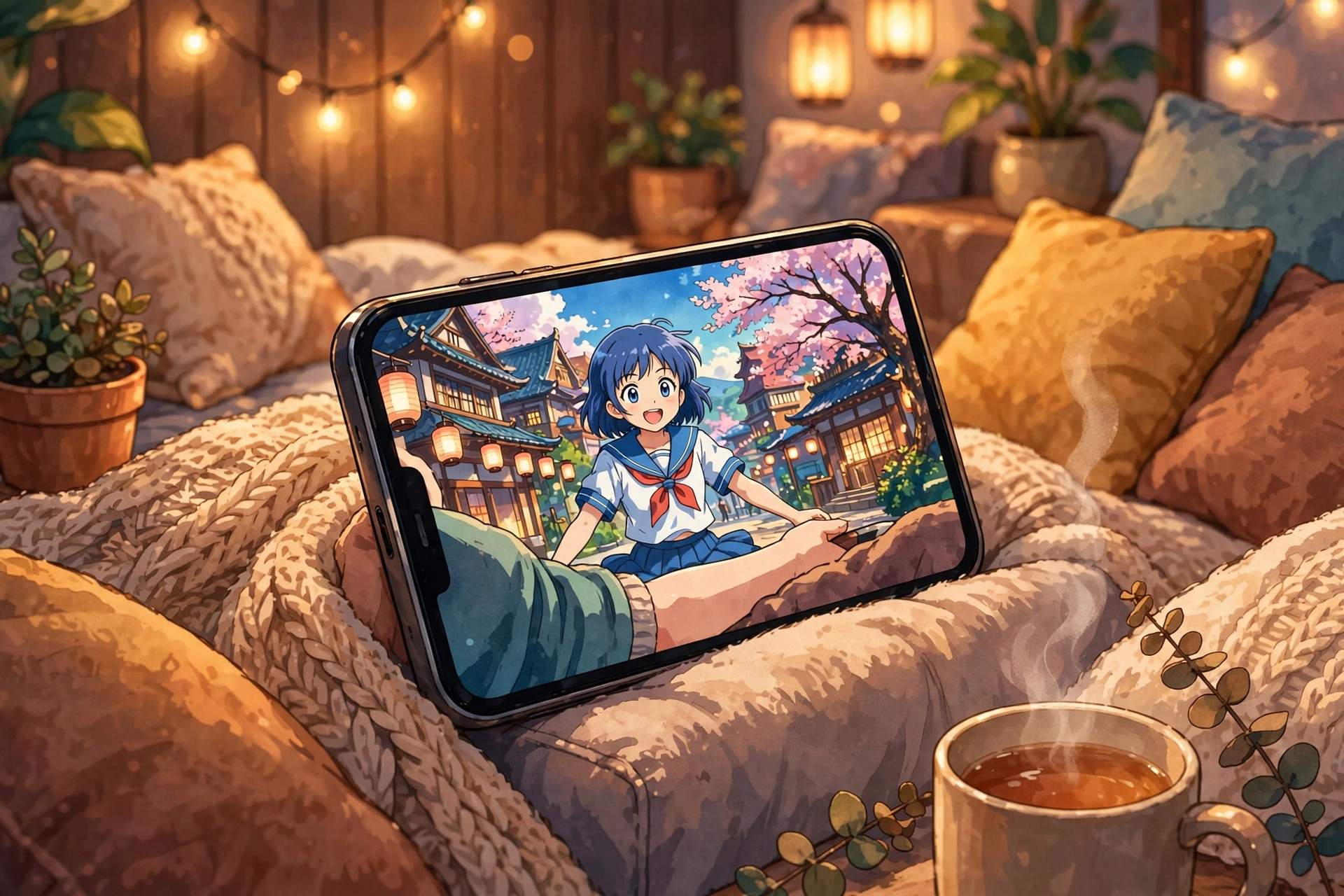 Offline downloads and watchlist in the Crunchyroll app
