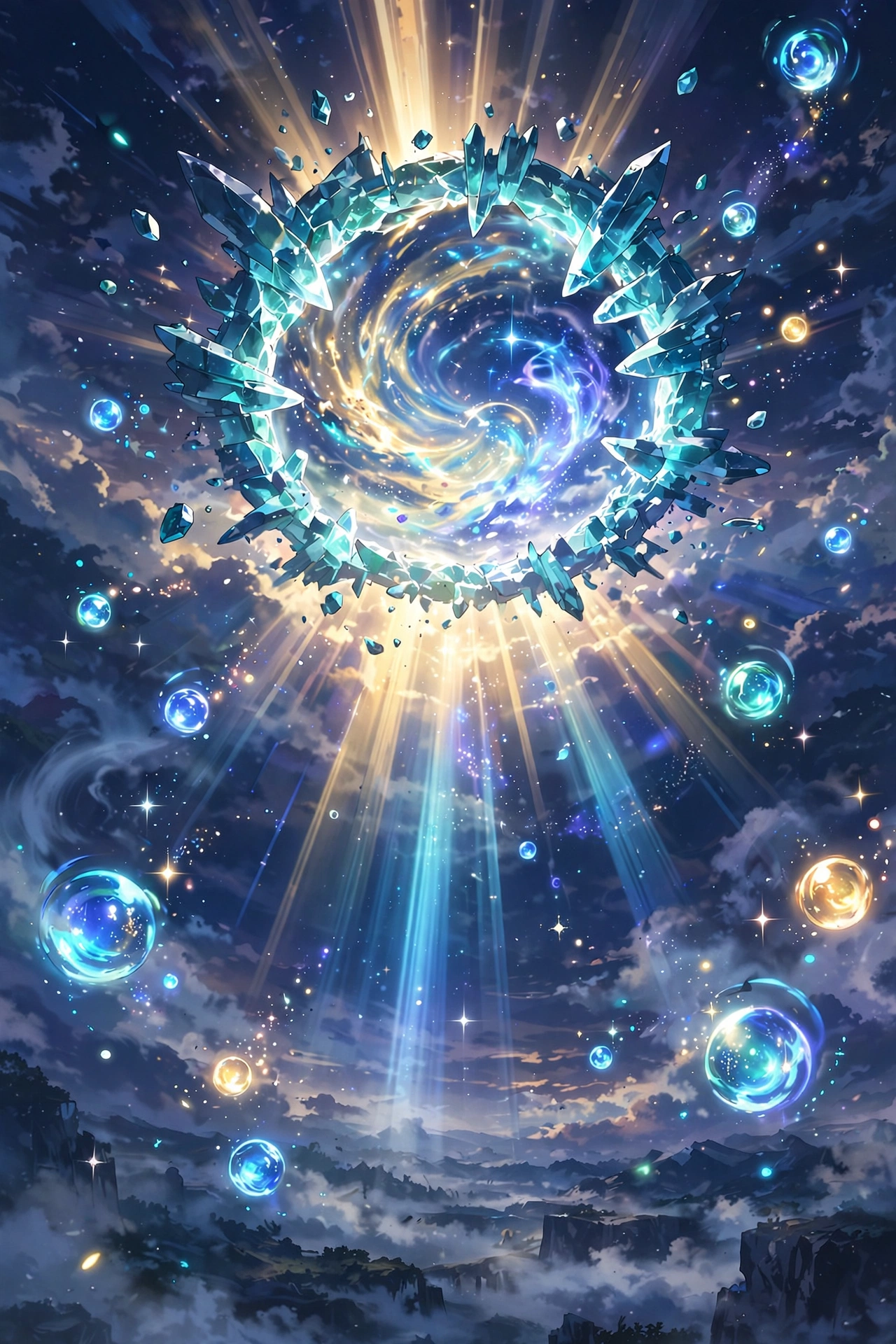 Dragon Ball Legends summon screen with crystals