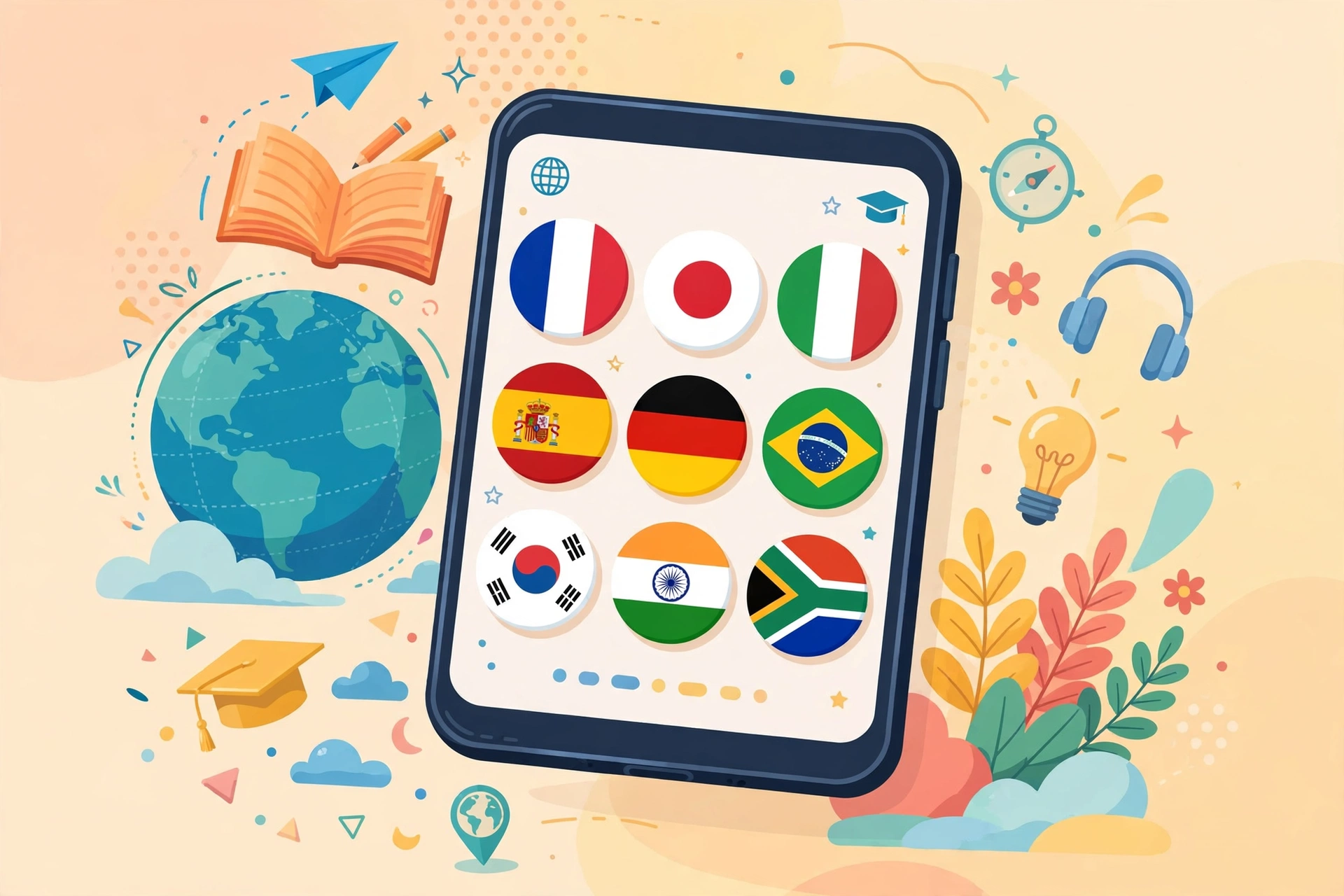 Duolingo lessons screen on Android