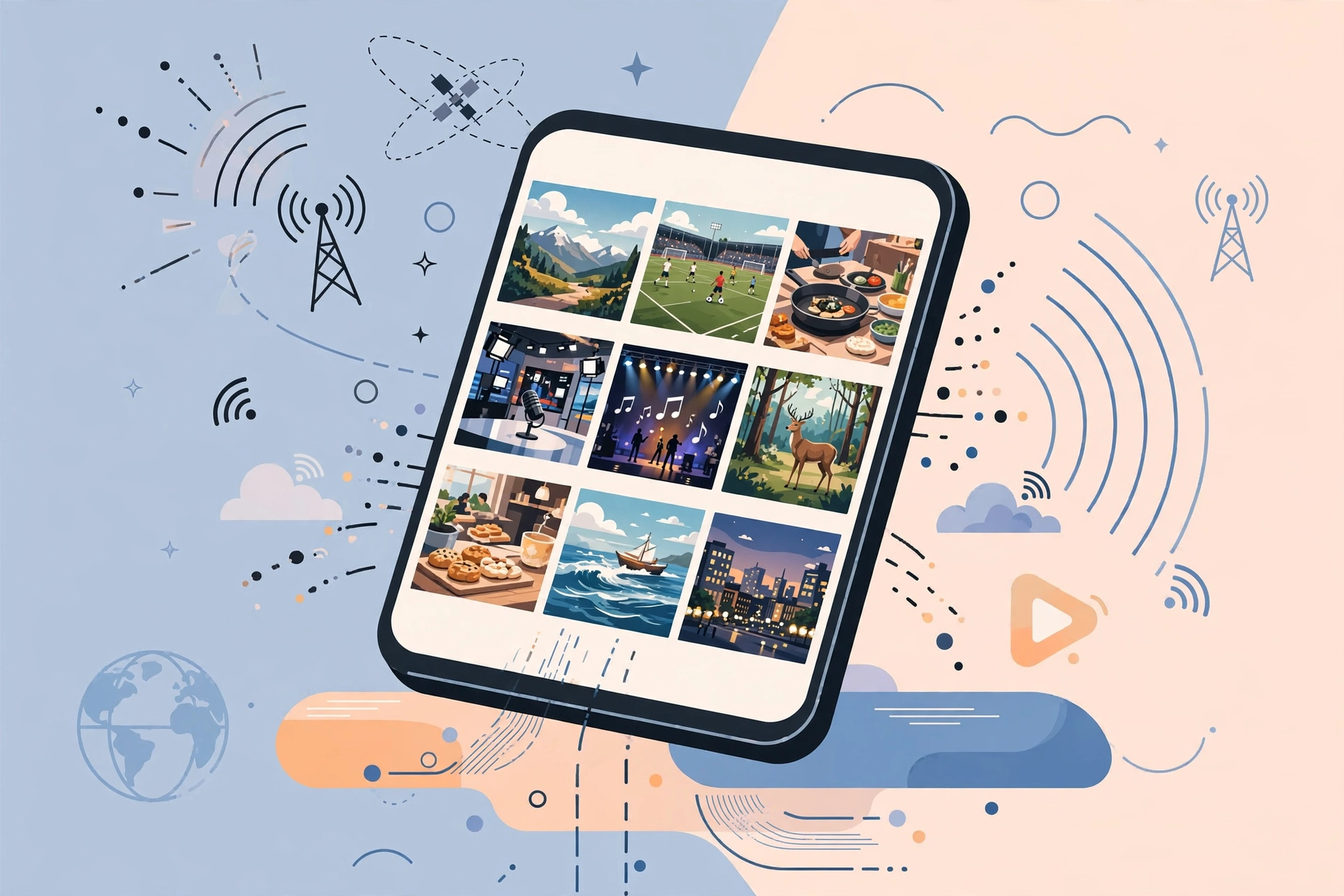Hulu streaming home screen on Android