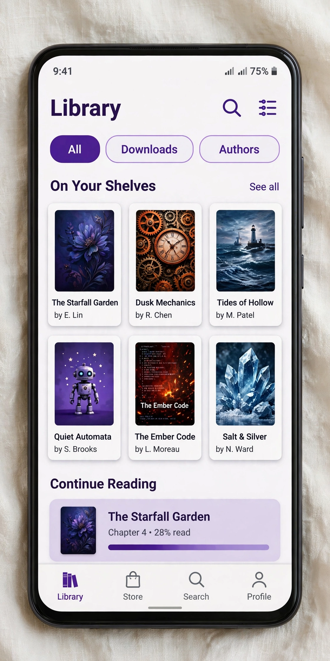 Librera PRO ebook library view