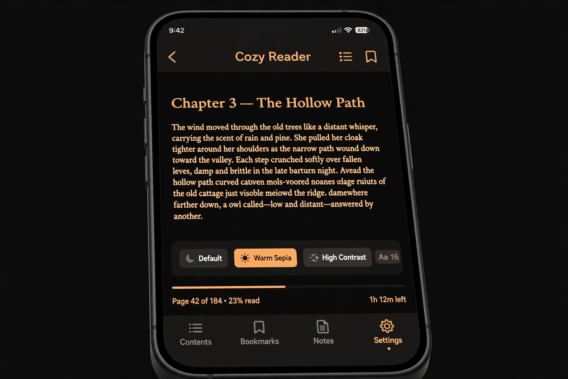 Librera PRO night mode reading