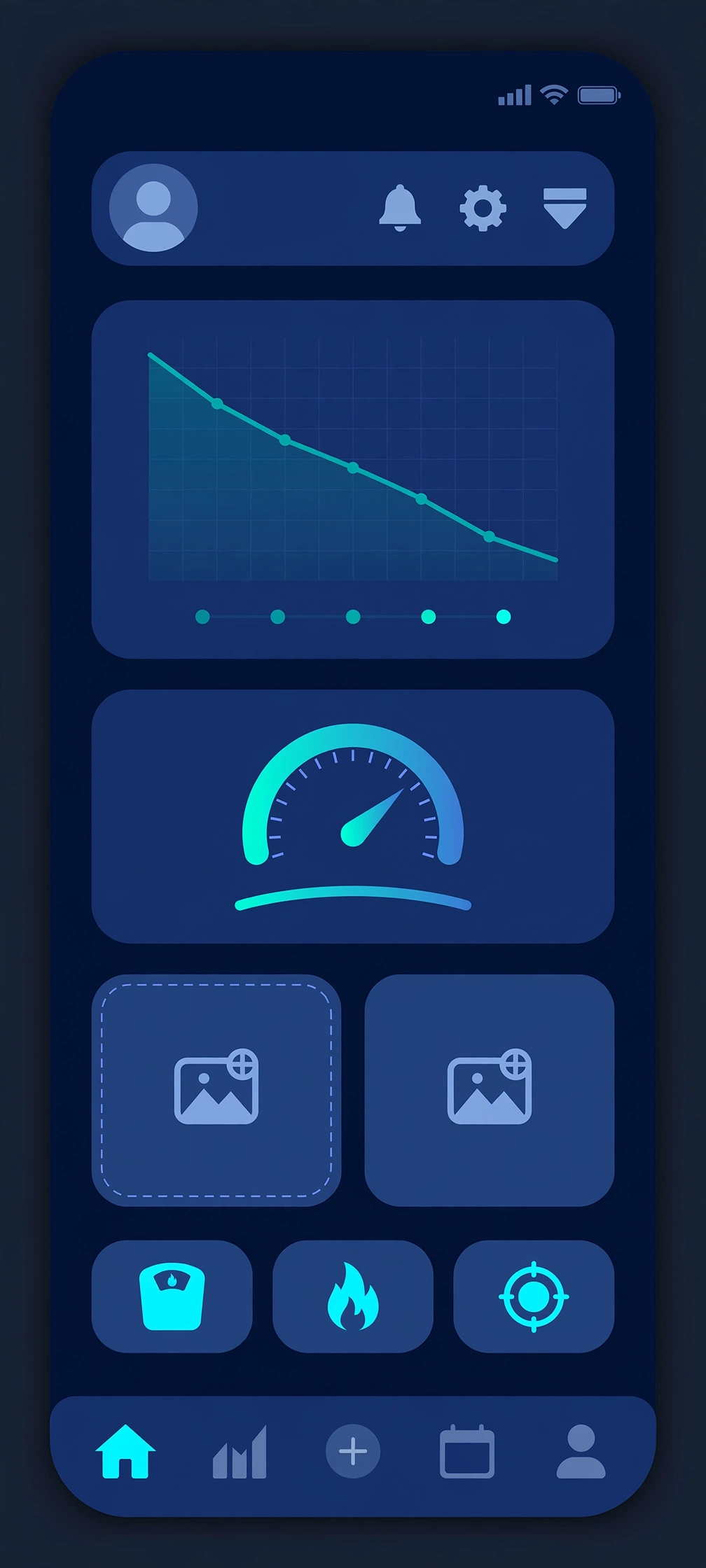 Lose Weight App for Men weight tracking chart