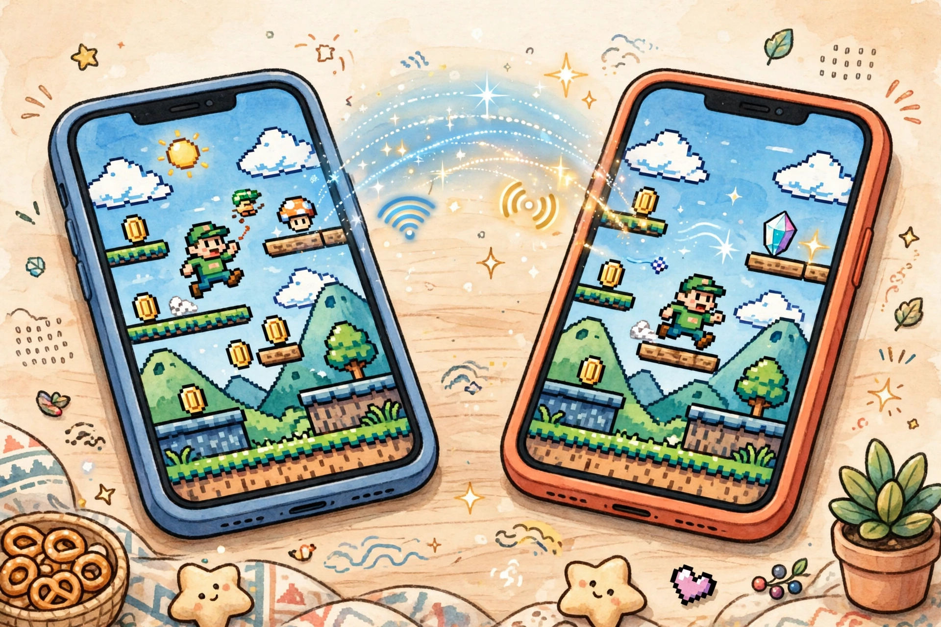 Customizable touch controls and dual-screen layout