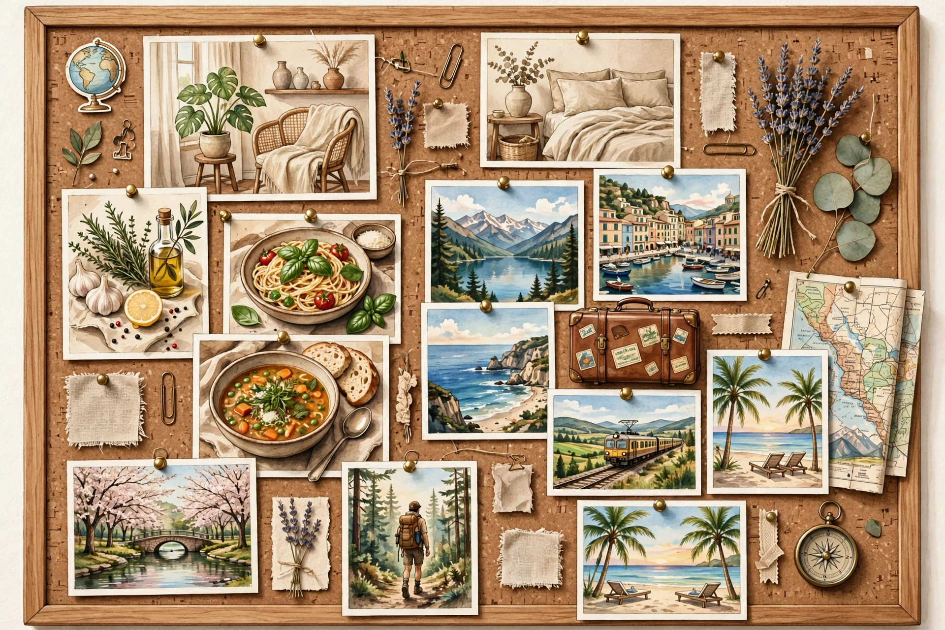 Pinterest home feed with visual discovery pins