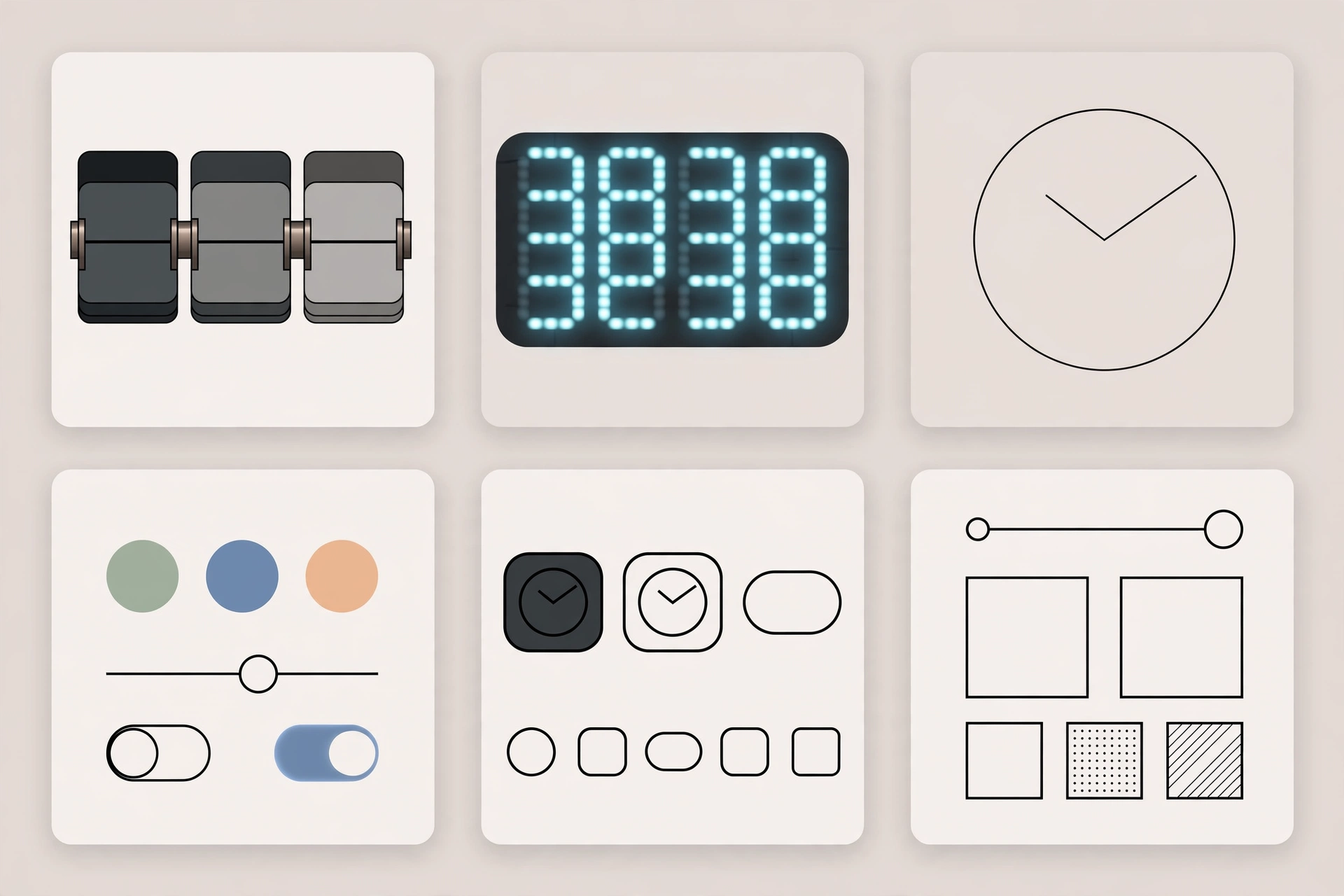 Sense Flip Clock premium widget gallery