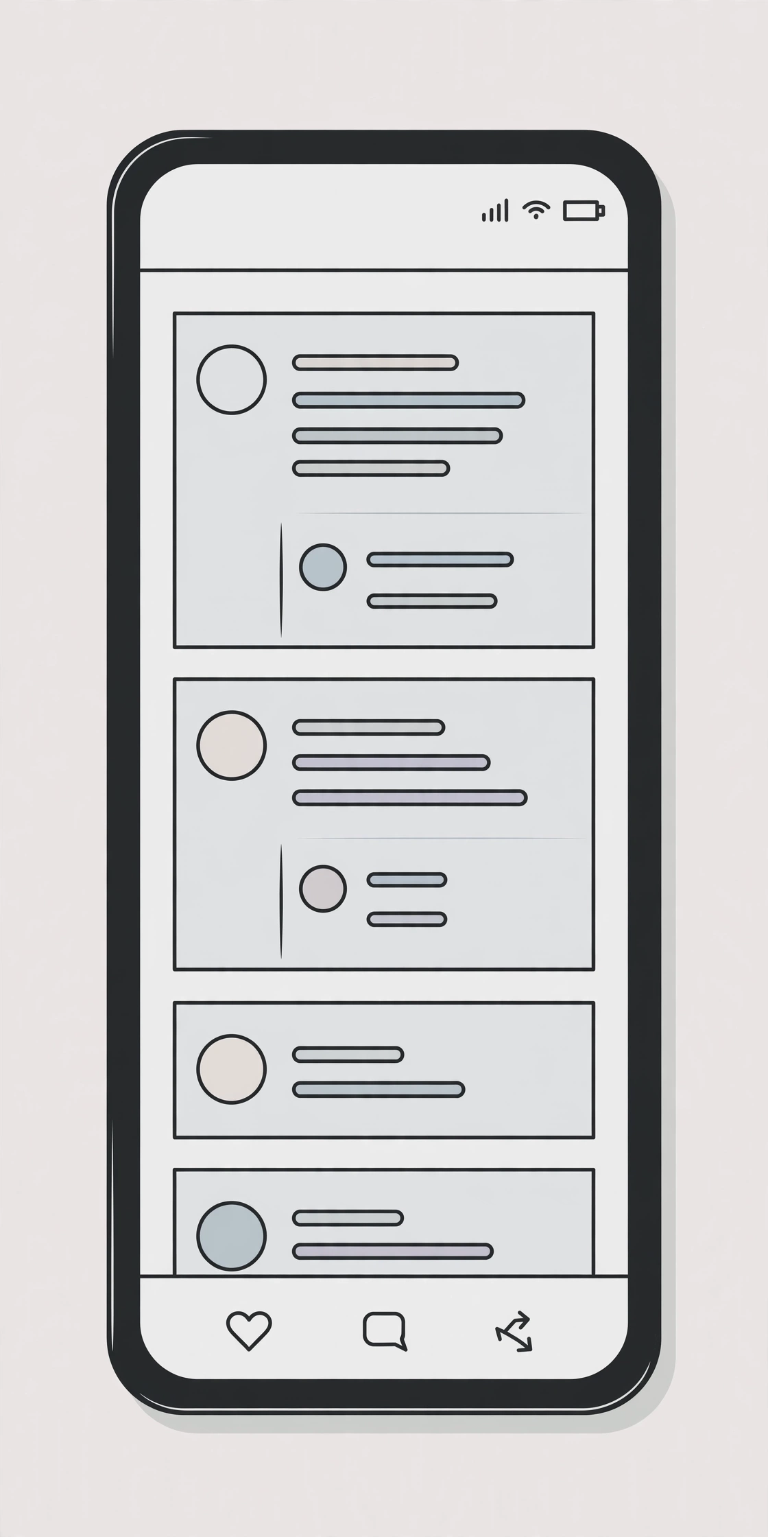 Threads APK old version profile page