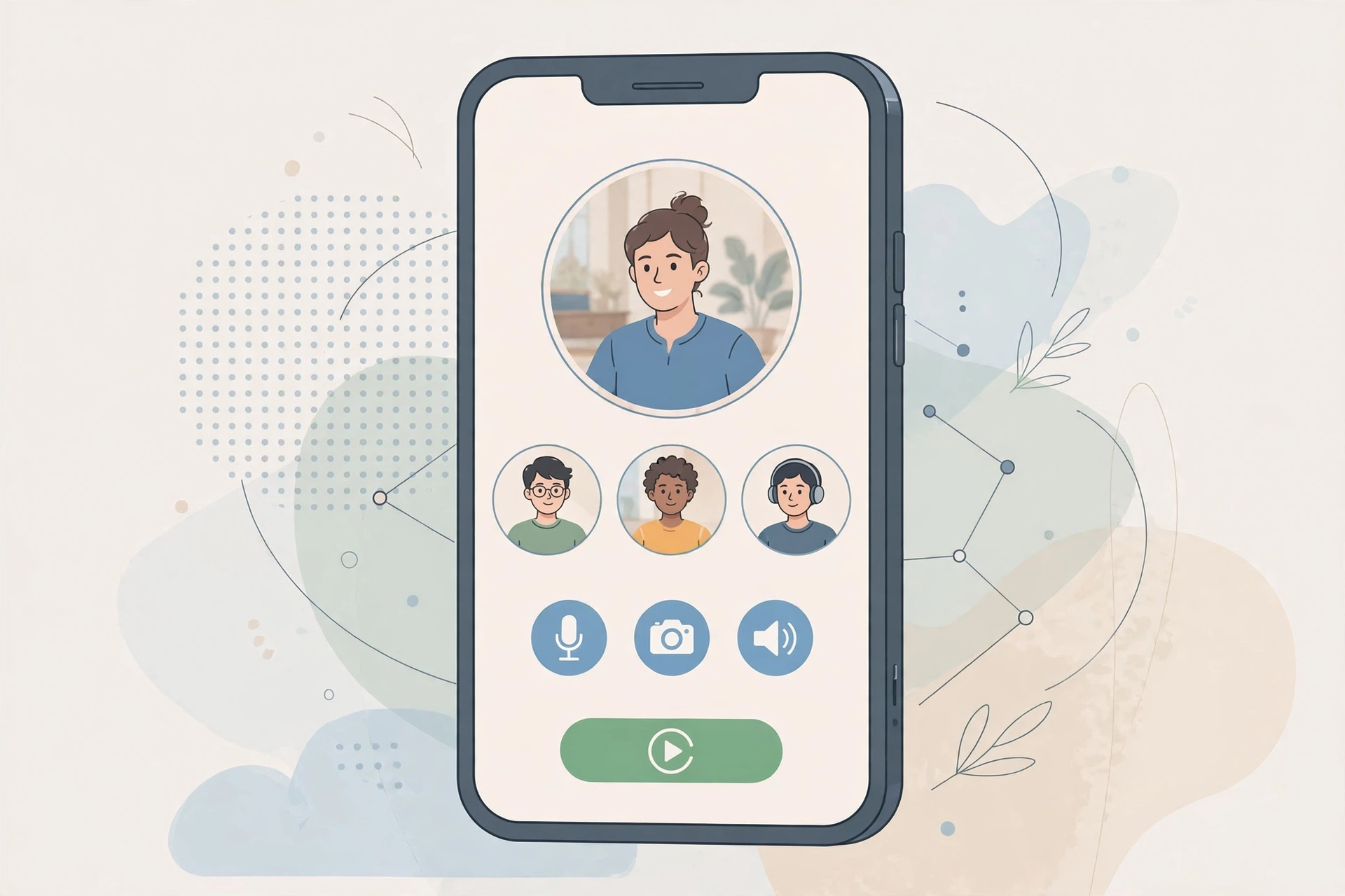 Zoom video call gallery view on Android