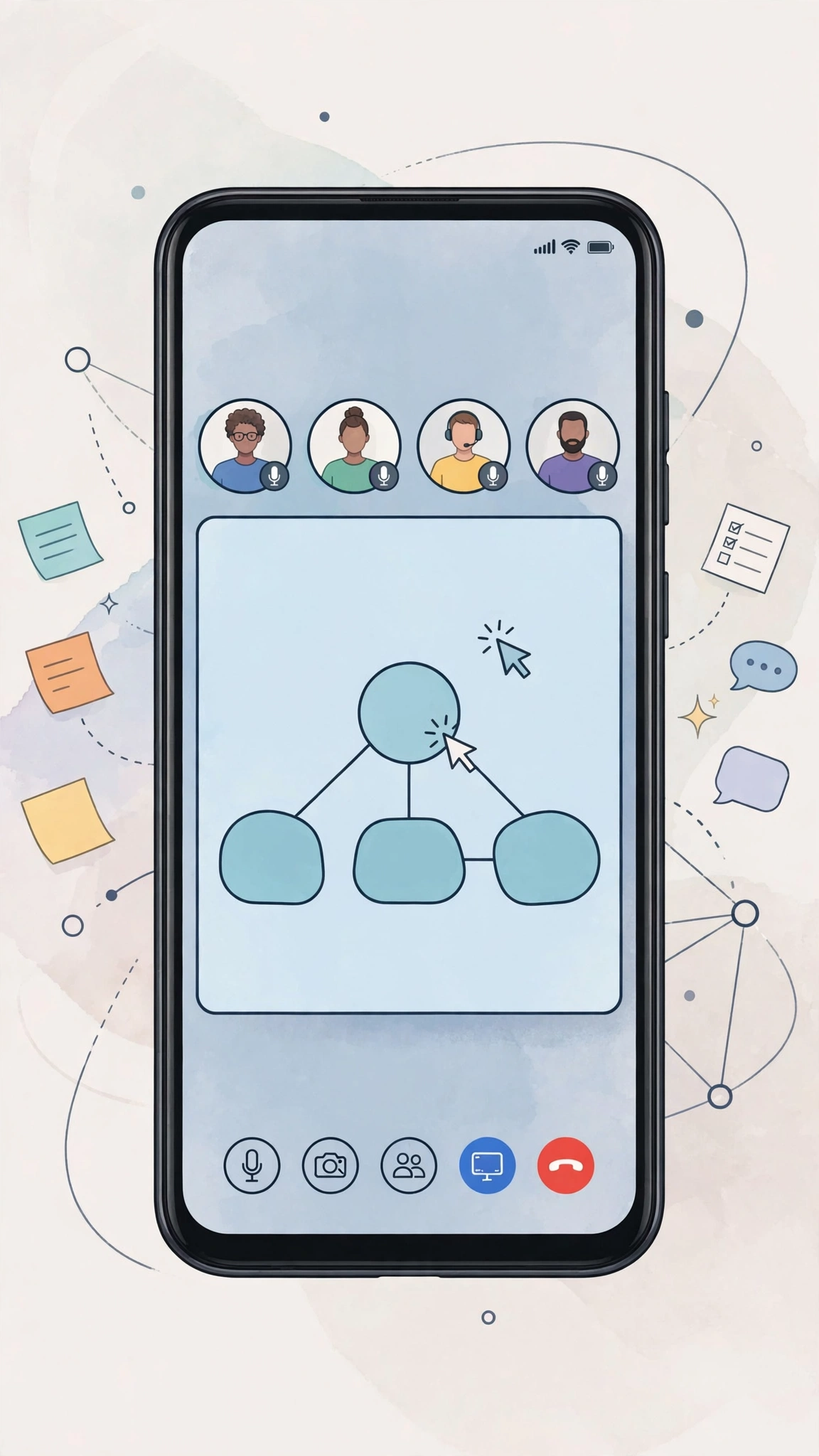 Zoom team chat interface on phone