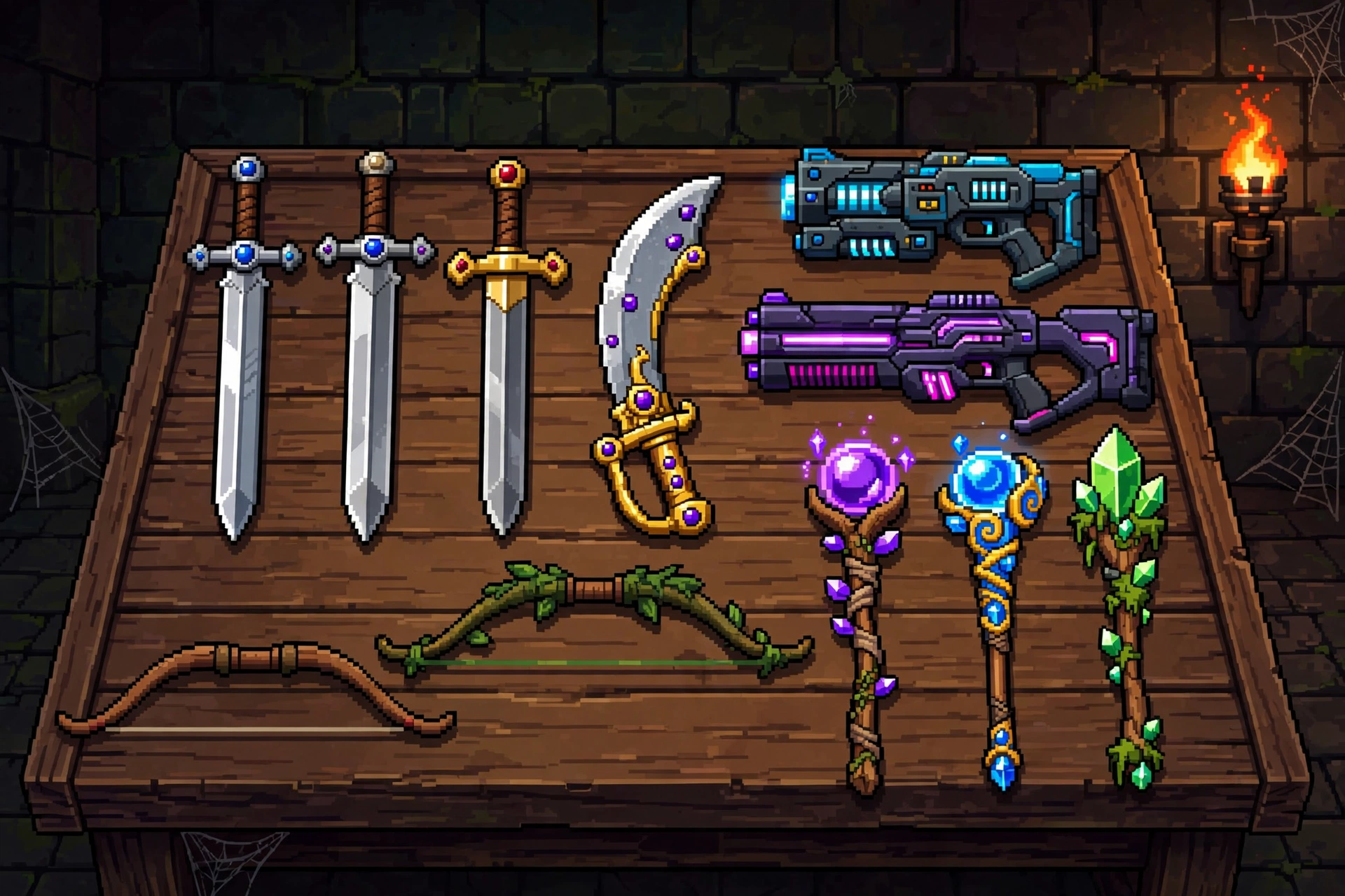 Soul Knight legendary weapons screen